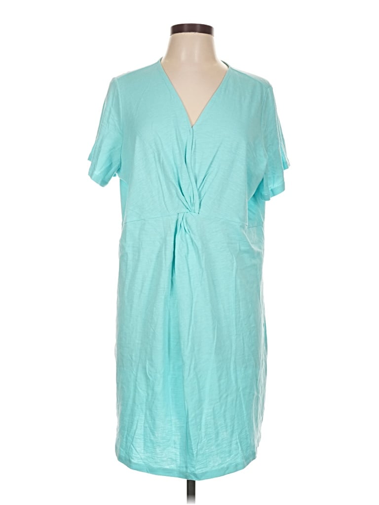 Pre-owned D&co. Casual Dress In Teal