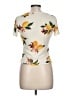 BP. 100% Polyester Floral Ivory Short Sleeve T-Shirt Size L - photo 2