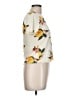 BP. 100% Polyester Floral Ivory Short Sleeve T-Shirt Size L - photo 4