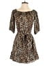 Lilly Pulitzer 100% Polyester Animal Print Brown Romper Size XXS - photo 1