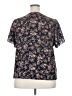 Unbranded 100% Polyester Blue Short Sleeve Blouse Size XXL - photo 2