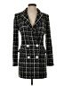 Ronny Kobo Houndstooth Black Wool Coat Size XS - photo 1
