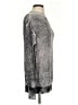 Steve Madden 100% Cotton Metallic Silver Pullover Sweater Size S - photo 4
