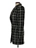 Ronny Kobo Houndstooth Black Wool Coat Size XS - photo 5
