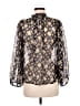 Ulla Johnson Print Brown Long Sleeve Silk Top Size 8 - photo 2