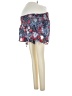 Jessica Simpson 100% Viscose Print Blue Red Shorts Size L - photo 1