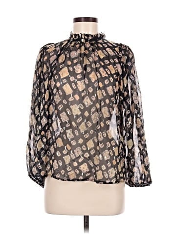 Ulla Johnson Long Sleeve Silk Top (view 1)