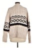 Line & Dot Chevron-herringbone Tan Pullover Sweater Size M - photo 2