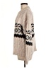 Line & Dot Chevron-herringbone Tan Pullover Sweater Size M - photo 5