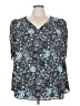 Torrid 100% Polyester Blue Sleeveless T-Shirt Size 4X Plus (4) - photo 1