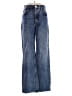 Zara Chevron-herringbone Blue Jeans Size 6 - photo 1