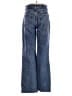 Zara Chevron-herringbone Blue Jeans Size 6 - photo 2