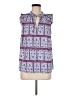 Ann Taylor LOFT 100% Polyester Blue Sleeveless Blouse Size M - photo 1