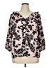 Roz & Ali 100% Polyester Pink 3/4 Sleeve Blouse Size XL - photo 1
