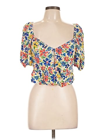 Topshop Short Sleeve Blouse (view 1)