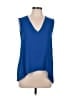 BCBGMAXAZRIA Blue Sleeveless Blouse Size M - photo 1