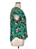 Lily White Green Short Sleeve Blouse Size XL - photo 4