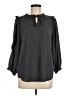 Ann Taylor LOFT 100% Polyester Gray 3/4 Sleeve Blouse Size M - photo 1