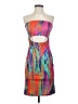 Shein Graphic Orange Cocktail Dress Size S - photo 1