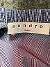 Sandro Blue 3/4 Sleeve Blouse Size Med (2) - photo 4