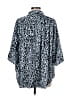 Rebecca Minkoff 100% Polyester Animal Print Blue 3/4 Sleeve Blouse Size M - photo 2