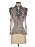 Intermix Silver Sleeveless Blouse Size S - photo 1