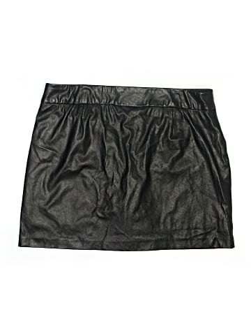 Versona Faux Leather Skirt (view 2)