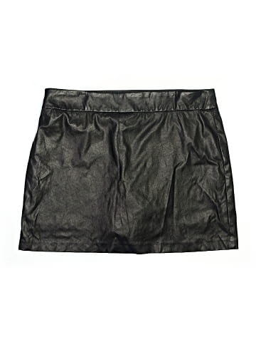 Versona Faux Leather Skirt (view 1)