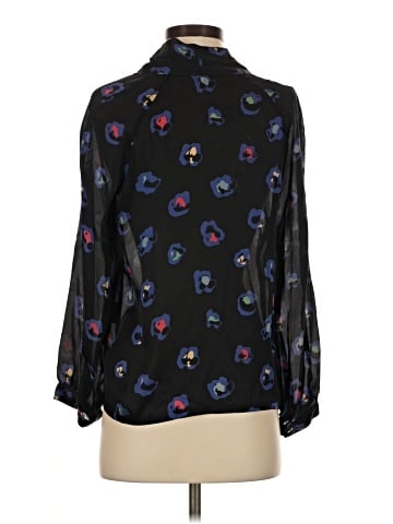 Tucker Long Sleeve Silk Top (view 2)