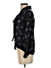 Tucker 100% Silk Hearts Black Long Sleeve Silk Top Size XS - photo 5