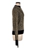 Halogen Animal Print Gold Turtleneck Sweater Size M - photo 4