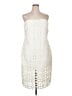 Express 100% Polyester Ivory Cocktail Dress Size XL - photo 1