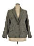 Coldwater Creek 100% Polyester Tweed Gray Blazer Size 18 - photo 1