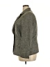 Coldwater Creek 100% Polyester Tweed Gray Blazer Size 18 - photo 5