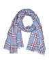 Unbranded Plaid Blue Scarf One size - photo 1
