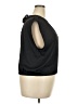 Ann Taylor LOFT 100% Polyester Black Sleeveless Blouse Size XXL - photo 4