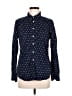 Gap 100% Cotton Polka Dots Blue Long Sleeve Button-Down Shirt Size M - photo 1