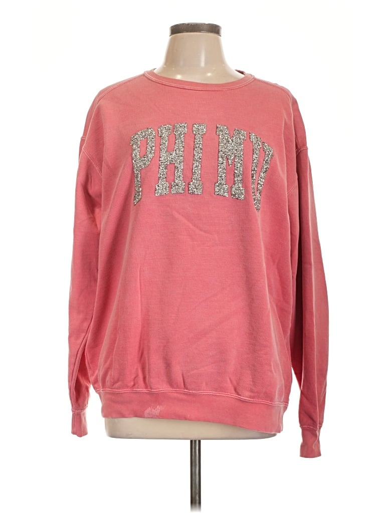 Pre-owned Comfort Colors Sweatshirt In Pink
