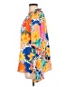 Assorted Brands 100% Polyester Print Orange Long Sleeve Blouse Size L - photo 5