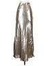 H&M 100% Polyester Metallic Silver Gold Formal Skirt Size XS - photo 2