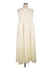 Unbranded Solid Ivory Casual Dress Size L - photo 1