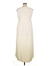 Unbranded Solid Ivory Casual Dress Size L - photo 2