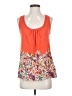 Akemi + Kin 100% Cotton Paisley Multi Color Orange Sleeveless Blouse Size XS - photo 1