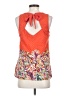 Akemi + Kin 100% Cotton Paisley Multi Color Orange Sleeveless Blouse Size XS - photo 2