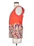 Akemi + Kin 100% Cotton Paisley Multi Color Orange Sleeveless Blouse Size XS - photo 5