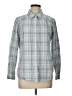 Talbots Outlet 100% Cotton Plaid Blue Long Sleeve Button-Down Shirt Size Lg Petite - photo 1