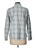 Talbots Outlet 100% Cotton Plaid Blue Long Sleeve Button-Down Shirt Size Lg Petite - photo 2