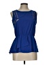 Umgee Blue Sleeveless Blouse Size L - photo 1