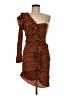 Veronica Beard 100% Silk Polka Dots Brown Cocktail Dress Size 6 - photo 1