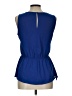 Umgee Blue Sleeveless Blouse Size L - photo 2